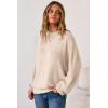 image:imageArachampCloz Womens Wool Blend Oversized Sweaters Crewneck Casual Outfits Fashion Spring TopsApricot