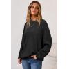 image:imageArachampCloz Womens Wool Blend Oversized Sweaters Crewneck Casual Outfits Fashion Spring TopsBlack