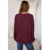 image:imageArachampCloz Womens Wool Blend Oversized Sweaters Crewneck Casual Outfits Fashion Spring TopsBurgundy