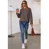 image:imageArachampCloz Womens Wool Blend Oversized Sweaters Crewneck Casual Outfits Fashion Spring TopsCoffee