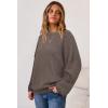 image:imageArachampCloz Womens Wool Blend Oversized Sweaters Crewneck Casual Outfits Fashion Spring TopsCoffee
