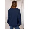 image:imageArachampCloz Womens Wool Blend Oversized Sweaters Crewneck Casual Outfits Fashion Spring TopsNavy
