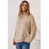 image:imageArachampCloz Womens Wool Blend Oversized Sweaters Crewneck Casual Outfits Fashion Spring TopsOatmeal