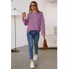image:imageArachampCloz Womens Wool Blend Oversized Sweaters Crewneck Casual Outfits Fashion Spring TopsPurple