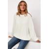 image:imageArachampCloz Womens Wool Blend Oversized Sweaters Crewneck Casual Outfits Fashion Spring TopsWhite