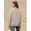 image:imageArachampCloz Womens Wool Blend Soft Mock Neck Casual Oversized Fall SweaterCamel
