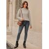 image:imageArachampCloz Womens Wool Blend Soft Mock Neck Casual Oversized Fall SweaterCamel