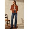 image:imageArachampCloz Womens Wool Blend Spring Fashion Button Down Cropped Cardigan Sweaters 2026Brick Red