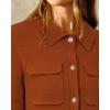 image:imageArachampCloz Womens Wool Blend Spring Fashion Button Down Cropped Cardigan Sweaters 2026Brick Red