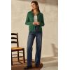 image:imageArachampCloz Womens Wool Blend Spring Fashion Button Down Cropped Cardigan Sweaters 2026Green