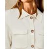 image:imageArachampCloz Womens Wool Blend Spring Fashion Button Down Cropped Cardigan Sweaters 2026White