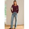 image:imageArachampCloz Womens Wool Blend Spring Sweaters Business Casual OutfitsCablewine Red