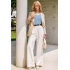 image:imageArachampCloz Womens Wool Blend Sweaters Non See Through Double VNeck AllSeason Tank 2026Light Blue
