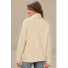 image:imageArachampCloz Womens Wool Blend Turtleneck Fall Winter Casual Ribbed Oversized Sweater Tops 2026Apricot
