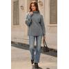 image:imageArachampCloz Womens Wool Blend Turtleneck Fall Winter Casual Ribbed Oversized Sweater Tops 2026Grey