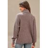image:imageArachampCloz Womens Wool Blend Turtleneck Fall Winter Casual Ribbed Oversized Sweater Tops 2026Khaki