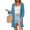image:imageArachampCloz Womens Lightweight Summer Beach Kimonos CardiganDark Blue