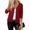 image:imageArachampCloz Womens Wool Blend Business Casual Cardigan Sweaters TopsBurgundy