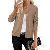 image:imageArachampCloz Womens Wool Blend Business Casual Cardigan Sweaters TopsCamel