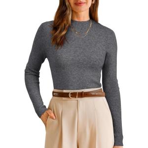 image:imageArachampCloz Womens Wool Blend Fall Seamless Rip Resistant Warm Layered Tops Business Casual SweatersAgray