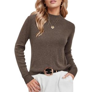 image:imageArachampCloz Womens Wool Blend Fall Sweaters Mock Neck Business Casual OutfitsAcoffee
