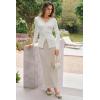 image:imageArachampCloz Womens 100 Cotton Lace Button Going Out Slim Fitted Cardigan Sweater 2026Beige