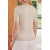 image:imageArachampCloz Womens Lightweight Short Sleeve Business Casual Cropped Cardigan TopsAapricot