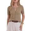 image:imageArachampCloz Womens Lightweight Short Sleeve Business Casual Cropped Cardigan TopsAcamel