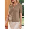 image:imageArachampCloz Womens Lightweight Short Sleeve Business Casual Cropped Cardigan TopsAcamel