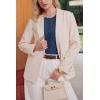 image:imageArachampCloz Womens Lightweight Short Sleeve Business Casual Cropped Cardigan TopsAdark Blue