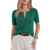 image:imageArachampCloz Womens Lightweight Short Sleeve Business Casual Cropped Cardigan TopsAteal