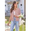 image:imageArachampCloz Womens Lightweight Short Sleeve Business Casual Cropped Cardigan TopsDusty Pink