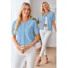 image:imageArachampCloz Womens Lightweight Short Sleeve Business Casual Cropped Cardigan TopsLight Blue