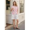 image:imageArachampCloz Womens Wool Blend Batwing Short Sleeve Button Up Summer Oversized Cardigan SweatersLight Pink