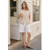 image:imageArachampCloz Womens Wool Blend Batwing Short Sleeve Button Up Summer Oversized Cardigan SweatersOffwhite