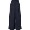 image:imageArachampCloz Womens Linen Blend Wide Leg Palazzo Pants AllSeason Business Casual Outfits Dress TrousersNavy