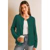 image:imageArachampCloz Womens Wool Blend Lightweight Spring Business Casual Cardigan Sweaters TopsDark Green