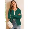 image:imageArachampCloz Womens Wool Blend Lightweight Spring Business Casual Cardigan Sweaters TopsDark Green