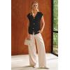 image:imageArachampCloz Womens Wool Blend Sweater Vest V Neck Button Down Cardigan Business Casual Tops 2026Black