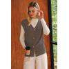 image:imageArachampCloz Womens Wool Blend Sweater Vest V Neck Button Down Cardigan Business Casual Tops 2026Coffee