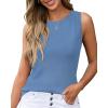 image:imageArachampCloz Womens Wool Blend Sweaters Non See Through AllSeason Business Casual Tank 2026Grey Blue