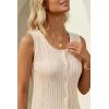 image:imageArachampCloz Womens 100 Cotton Sweater Vest Ruffle Hem Tank Summer Tops Beach Vacation Outfits 2026Apricot