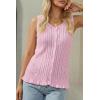 image:imageArachampCloz Womens 100 Cotton Sweater Vest Ruffle Hem Tank Summer Tops Beach Vacation Outfits 2026Pink