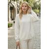 image:imageArachampCloz Womens 100 Cotton Sweaters Spring Summer Casual Relaxed Fit Cozy Sweatshirt Tops 2026Beige