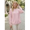 image:imageArachampCloz Womens 100 Cotton Sweaters Spring Summer Casual Relaxed Fit Cozy Sweatshirt Tops 2026Light Pink