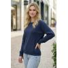 image:imageArachampCloz Womens 100 Cotton Sweaters Spring Summer Casual Relaxed Fit Cozy Sweatshirt Tops 2026Navy