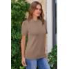 image:imageArachampCloz Womens Lightweight Wool Blend Short Sleeve Sweater Top Business CasualAcamel02