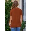 image:imageArachampCloz Womens Lightweight Wool Blend Short Sleeve Sweater Top Business CasualCaramel