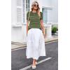 image:imageArachampCloz Womens Lightweight Wool Blend Short Sleeve Sweater Top Business CasualGrass Greenavocado Green