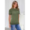 image:imageArachampCloz Womens Lightweight Wool Blend Short Sleeve Sweater Top Business CasualGrass Greenavocado Green